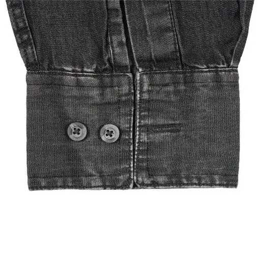پیراهن رگولار فیت جین-مردانه-62242414-طوسی-XL back