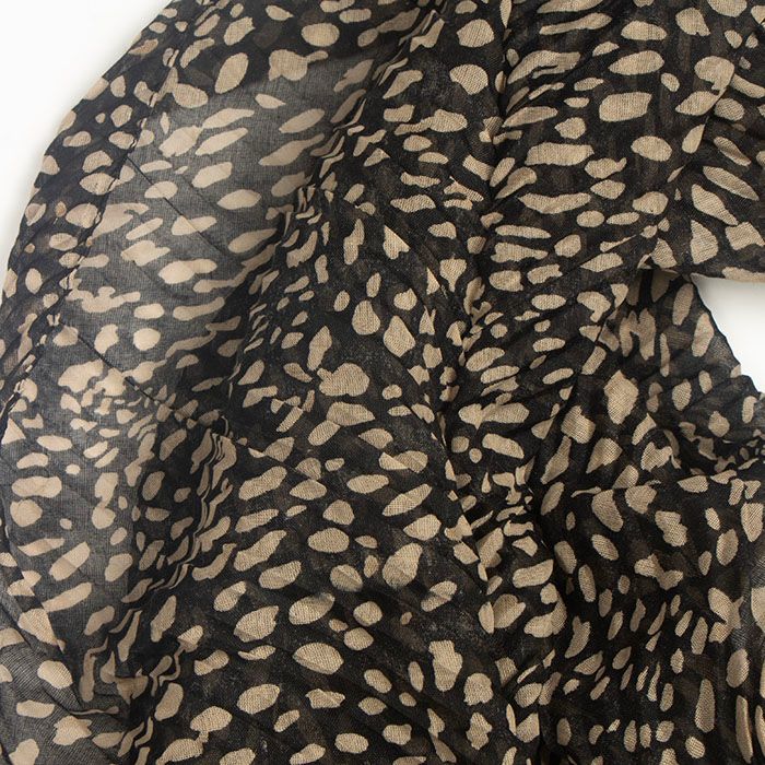 شال طرح هندسی-زنانه-39261329-مشکی/کرم-F