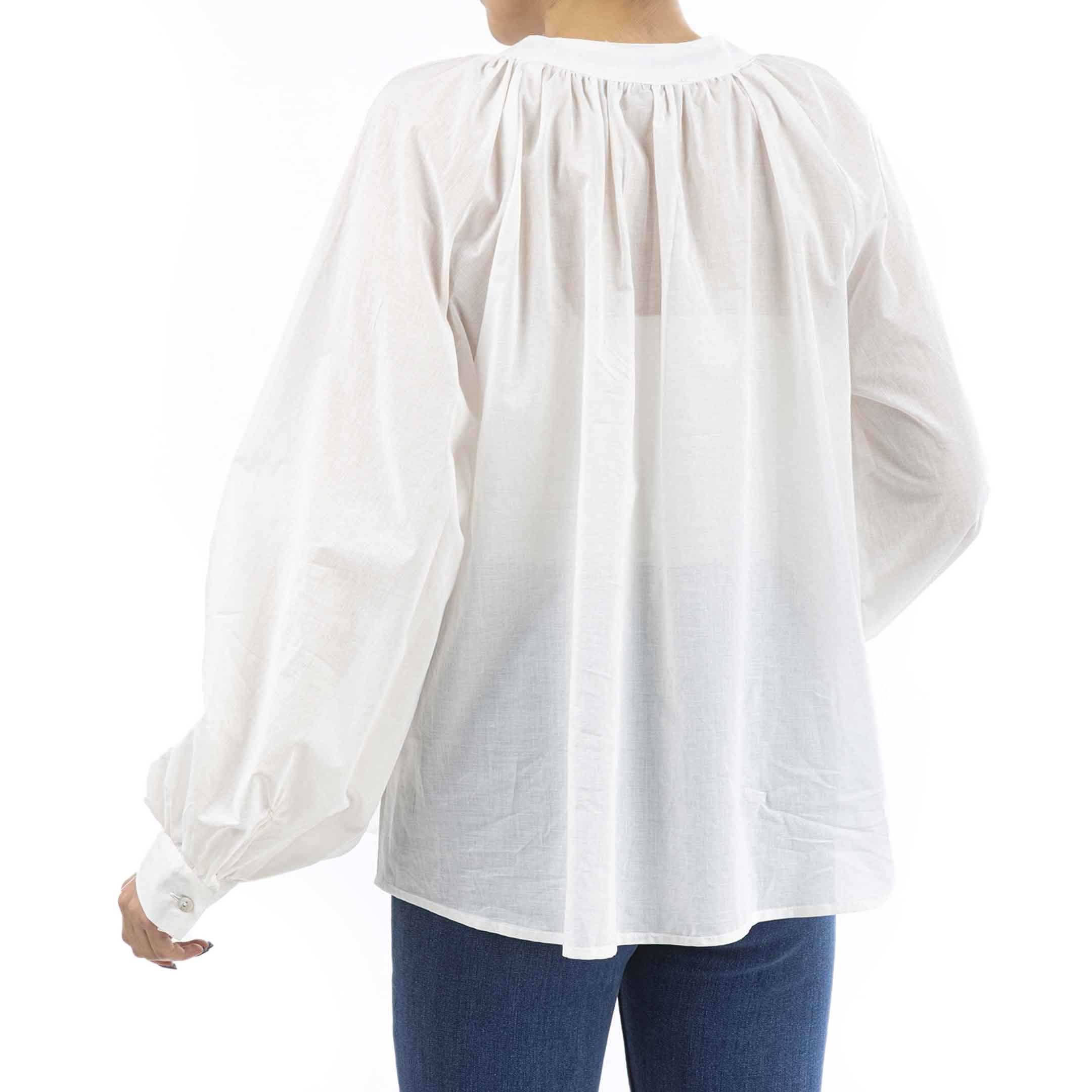 بلوز لوز فیت-زنانه-62241130-سفید-L/XL