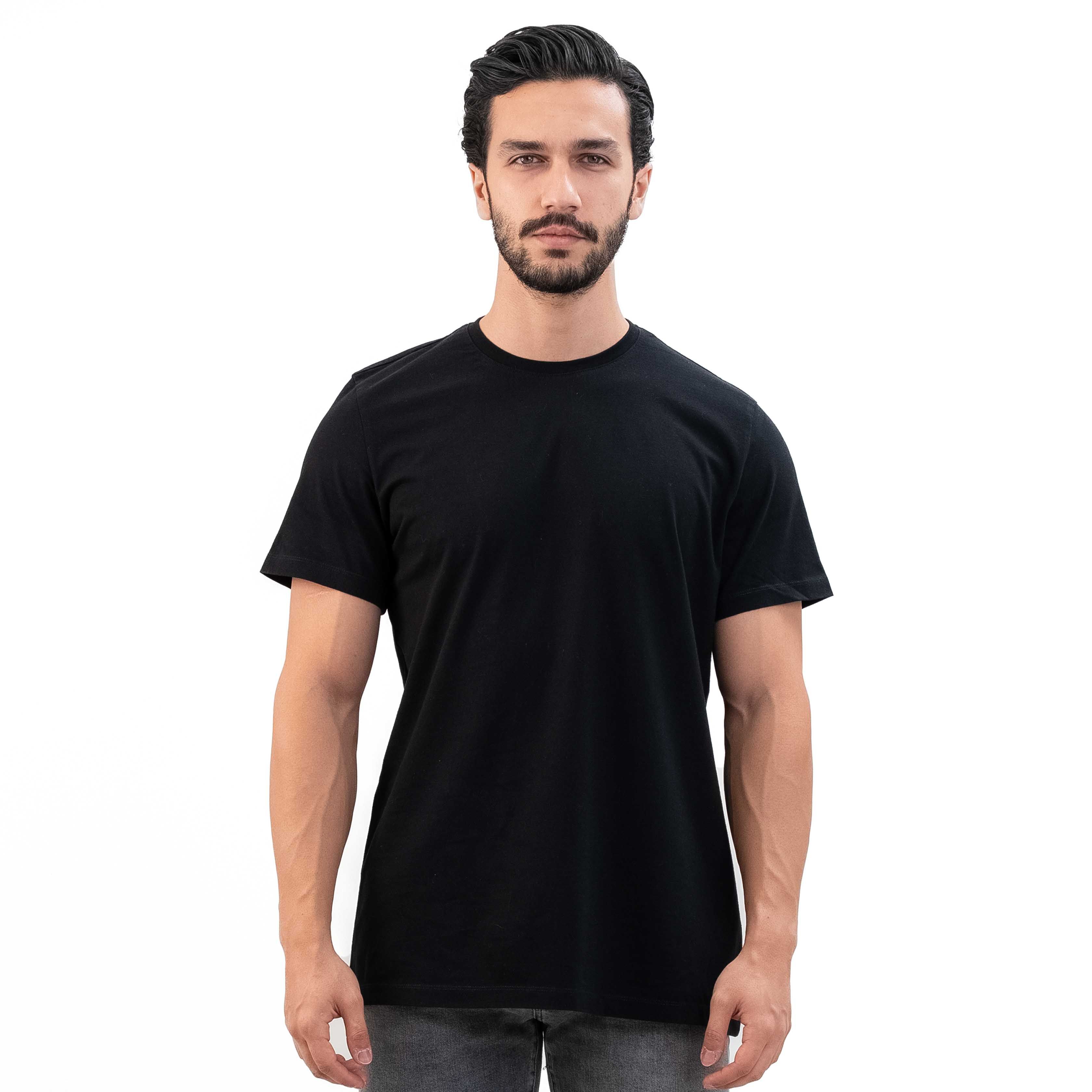تیشرت بیسیک رگولارفیت-مردانه-15252252-مشکی-M