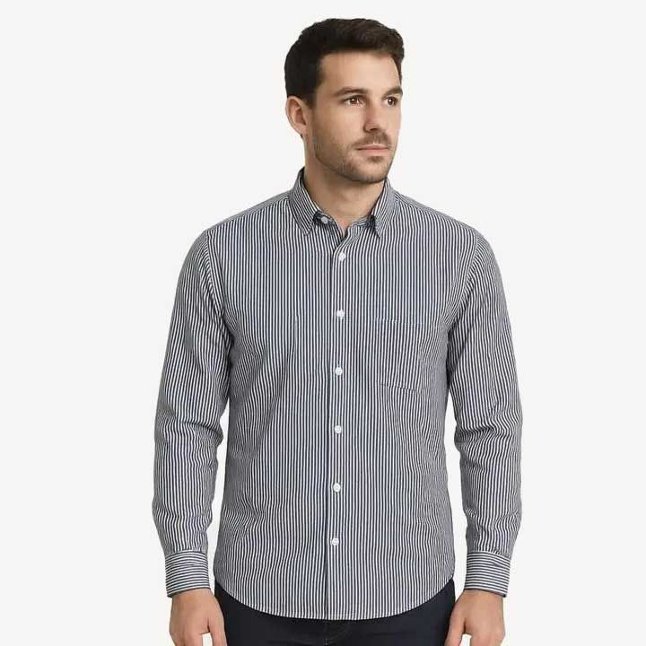 پیراهن رگولار فیت-مردانه-15252195-مشکی/سفید-2XL