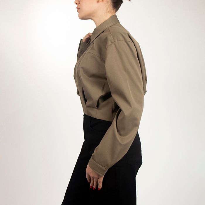 بامیرجکت اورسایز-زنانه-16251344-سبز ارتشی-XL