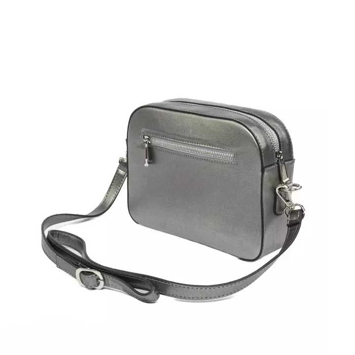کیف کژوآل چرم-زنانه-17251789-نقره ای-F
