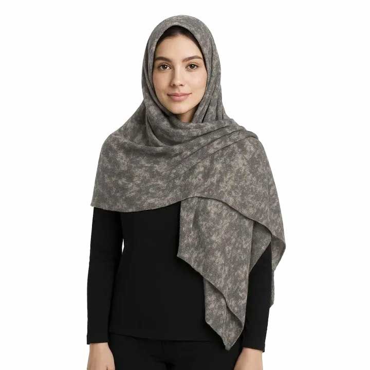 شال طرح سایه دار-زنانه-39251306-طوسی-F