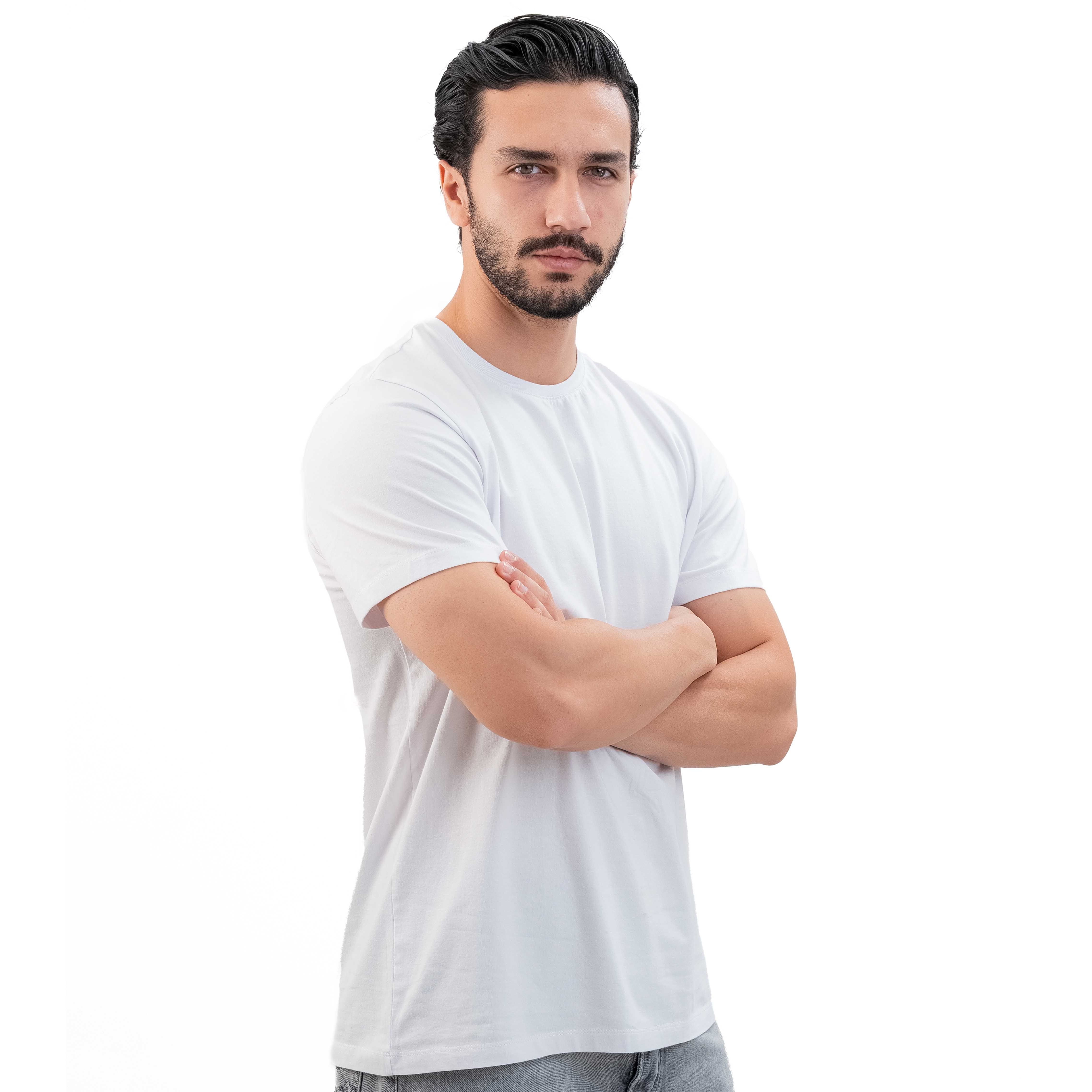 تیشرت بیسیک رگولارفیت-مردانه-15252252-سفید-3XL