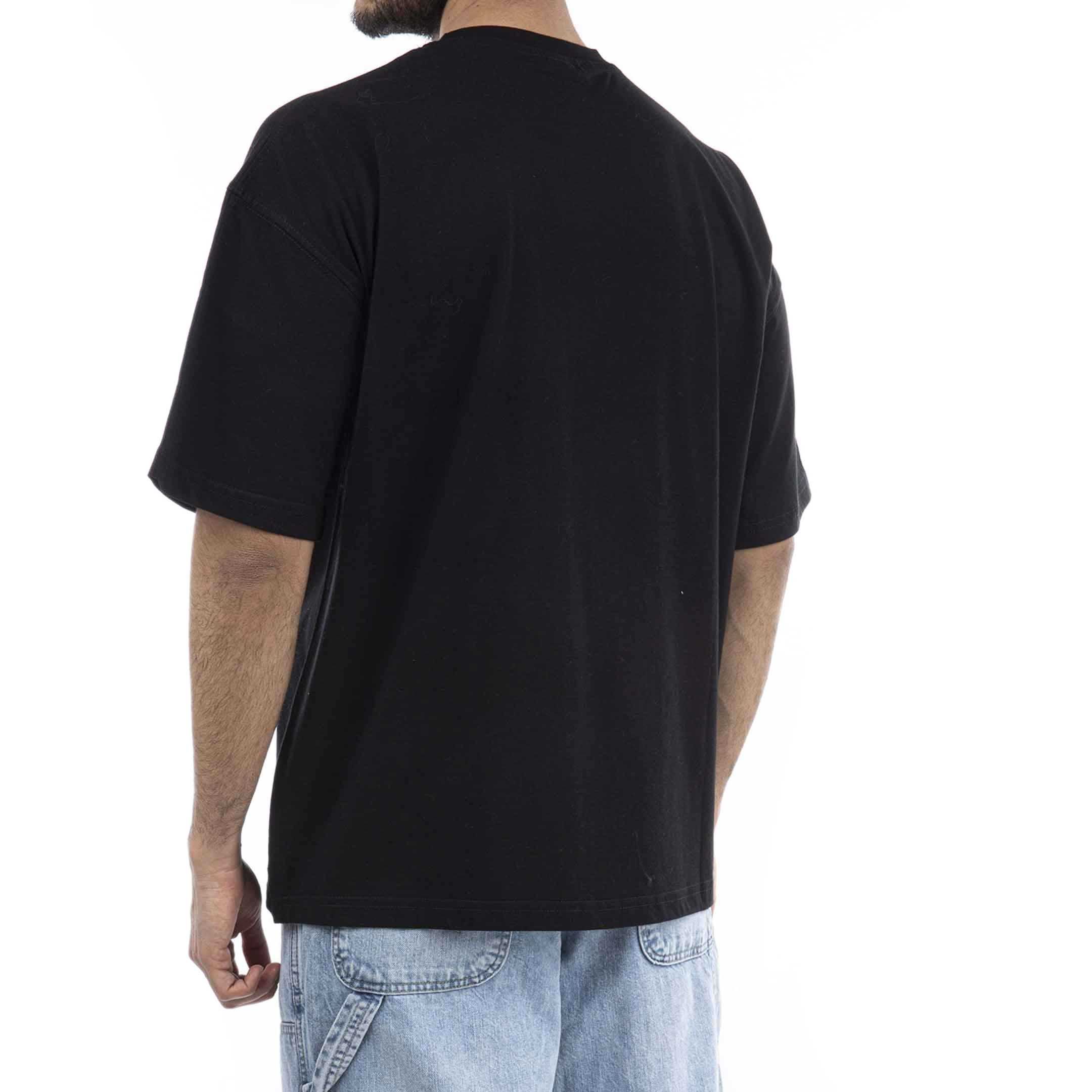 تیشرت اورسایز-مردانه-52242243-مشکی/چندرنگ-M