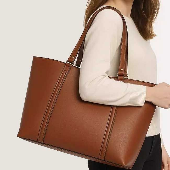 کیف کژوآل چرم-زنانه-17251788-حنایی روشن-F back