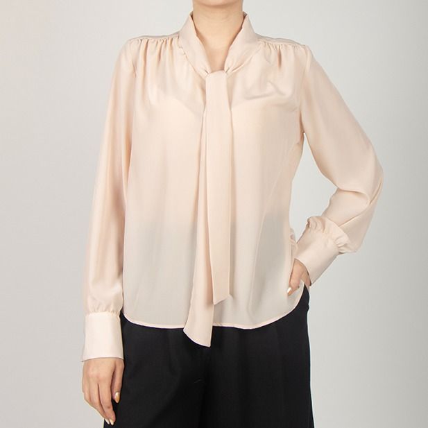 بلوز رگولار فیت-زنانه-16261137-کرم-L