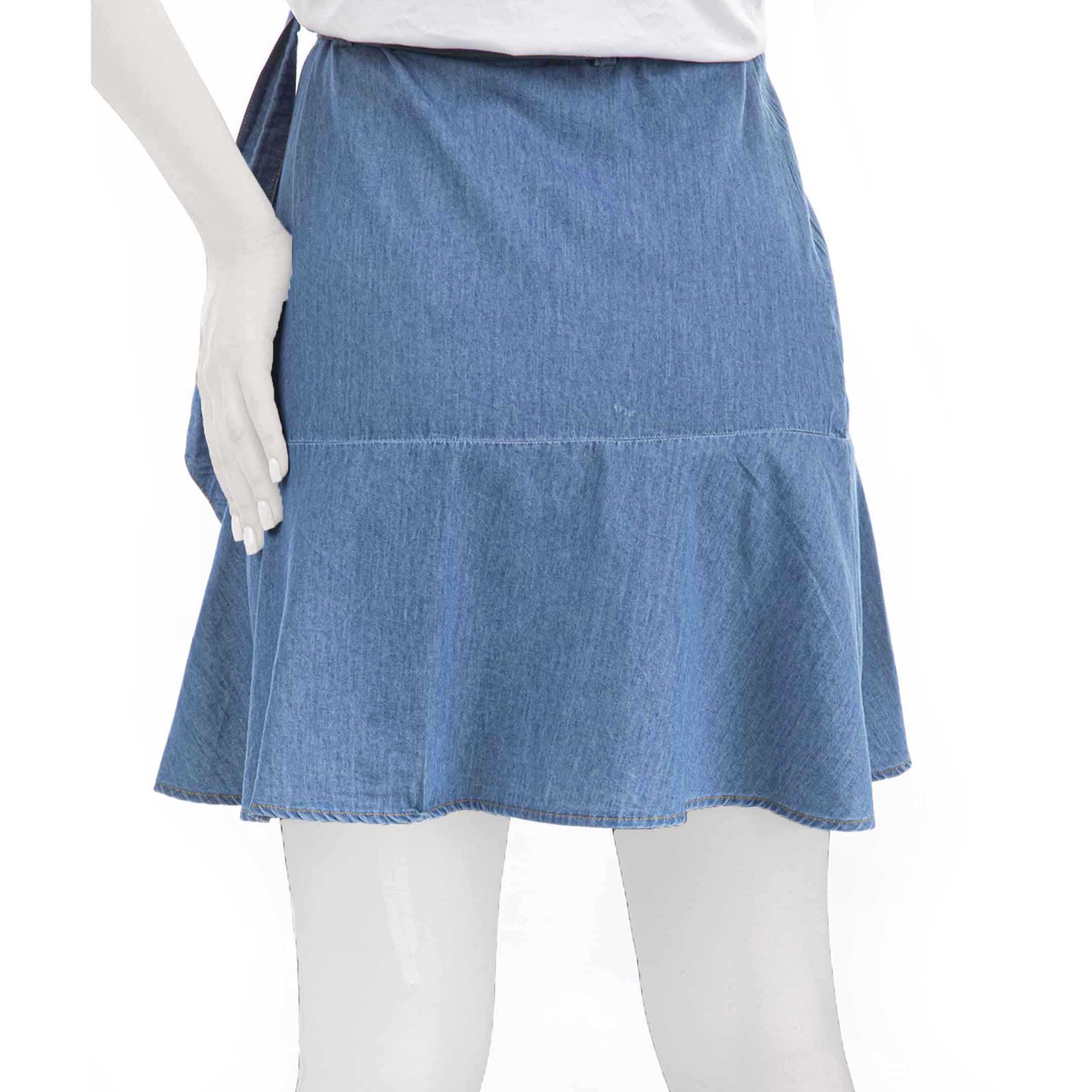 دامن کوتاه جین-زنانه-15241121-آبی روشن-27