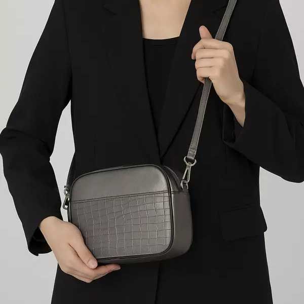 کیف کژوآل چرم-زنانه-17251789-نقره ای-F back