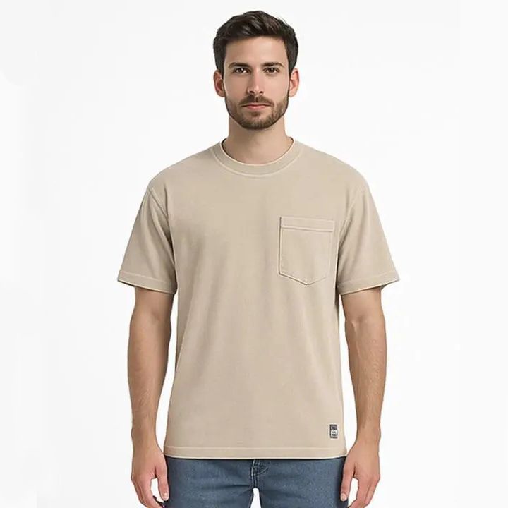 تیشرت لوز فیت-مردانه-15252146-کرم-L
