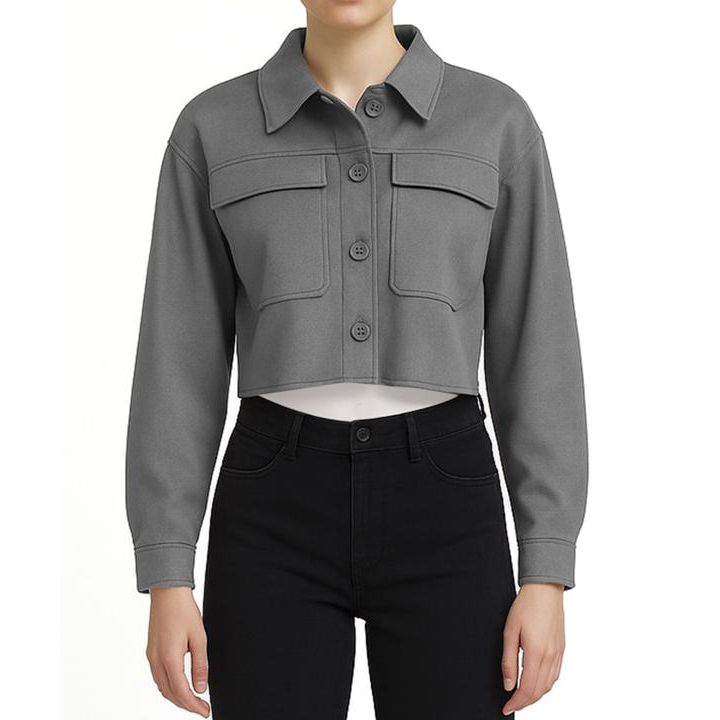 جکت اورسایز سوئیت-زنانه-15251126-طوسی تیره-XL