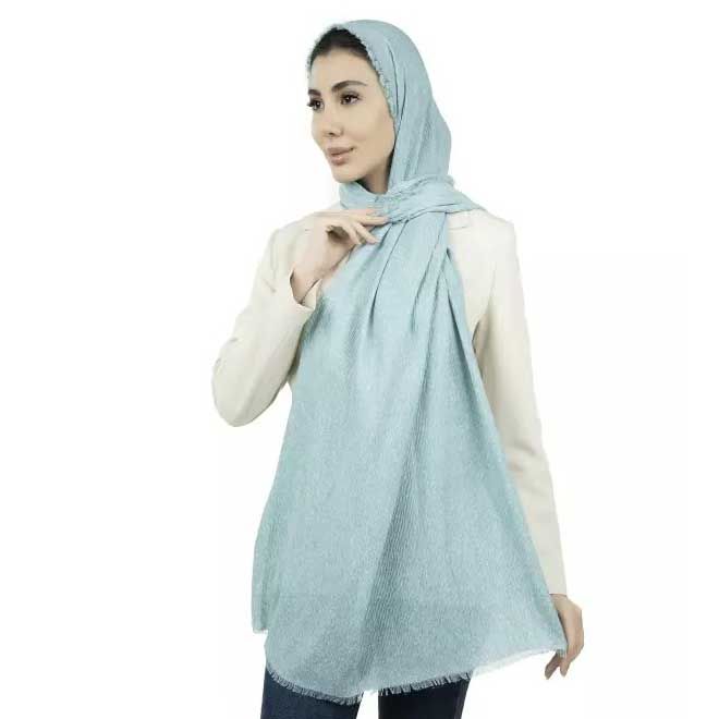 شال پلیسه-زنانه-39251764-فیروزه ای متوسط-F