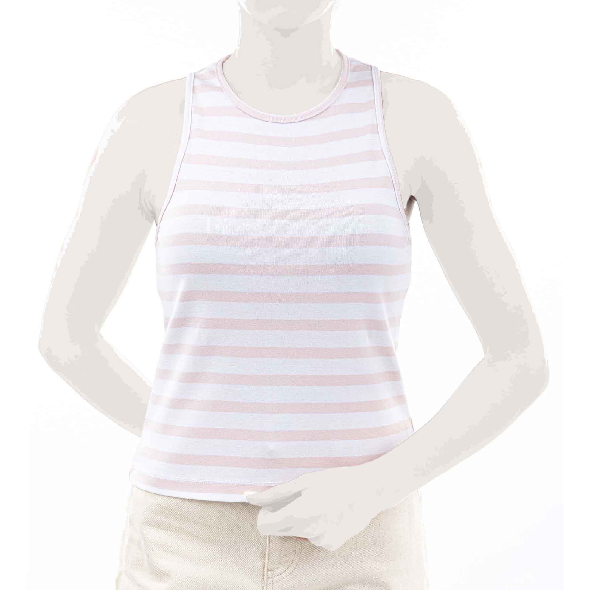 تاپ اسلیم فیت-زنانه-15241165-سفید/صورتی-XL