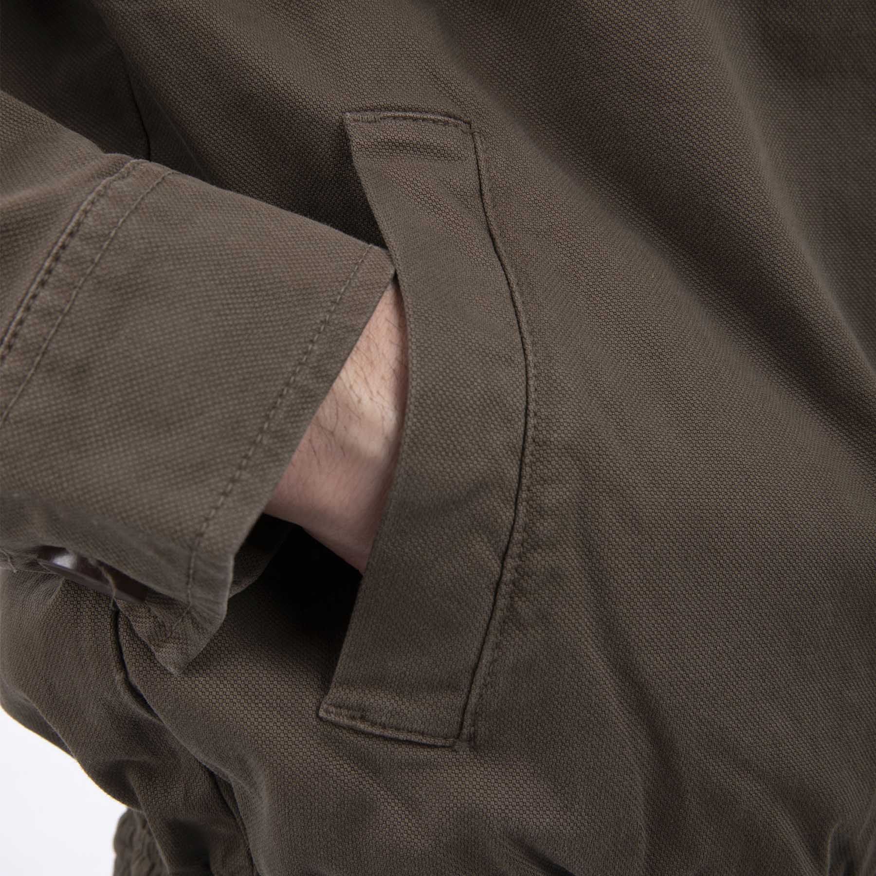 کاپشن زنانه -کتان جودون-آرتیکل 1115353-رنگ قهوه ای-سایز M/L back
