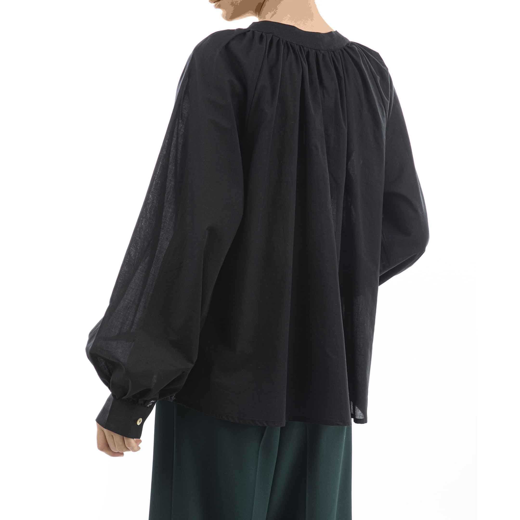 بلوز لوز فیت-زنانه-62241130-مشکی-L/XL