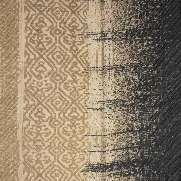 شال طرح هندسی-زنانه-39251767-مشکی/کرم 2-F back