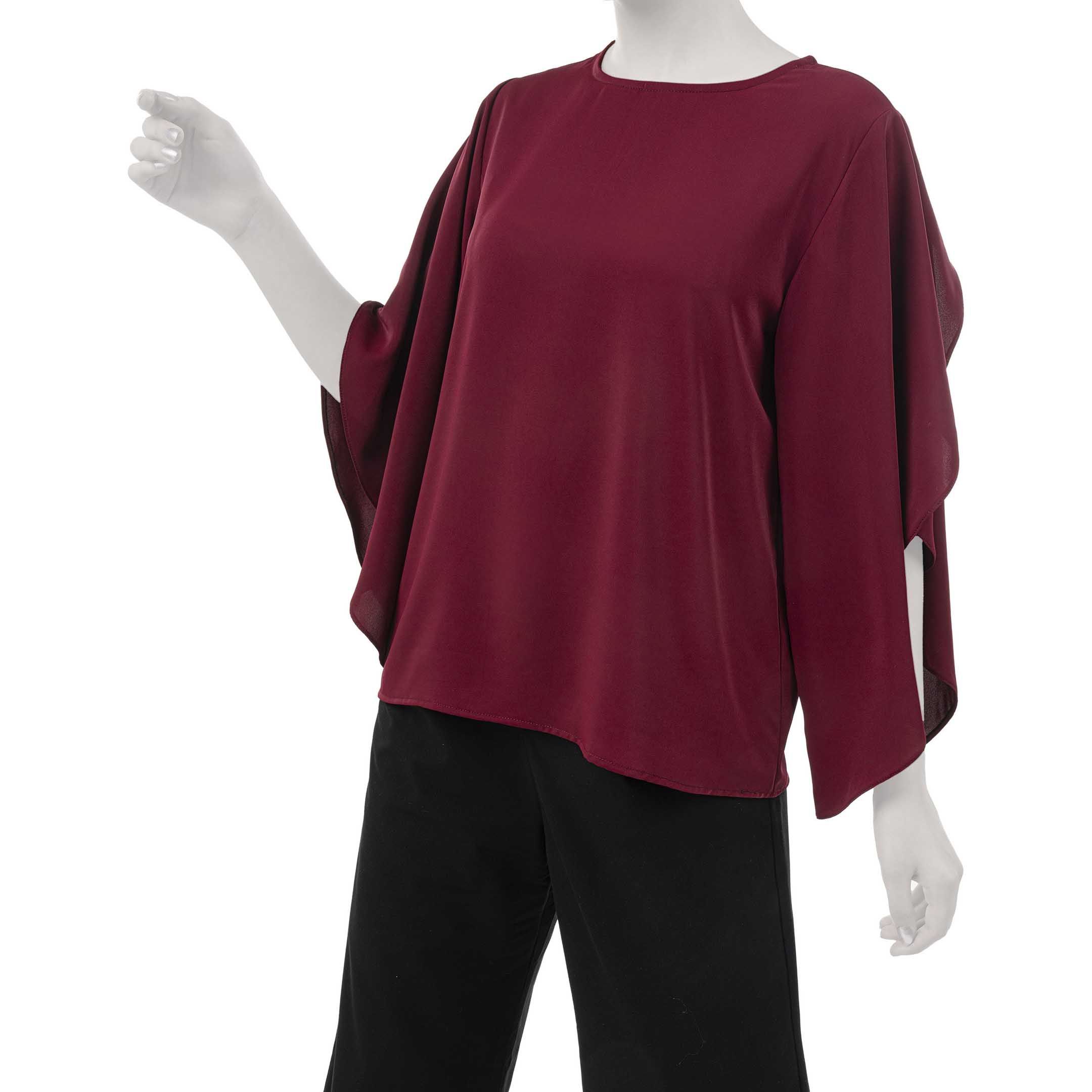 بلوز رگولار فیت-زنانه-15251615-زرشکی-M