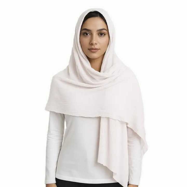 شال پلیسه طرح سنگ شور-زنانه-39251307-یاسی گلی-F