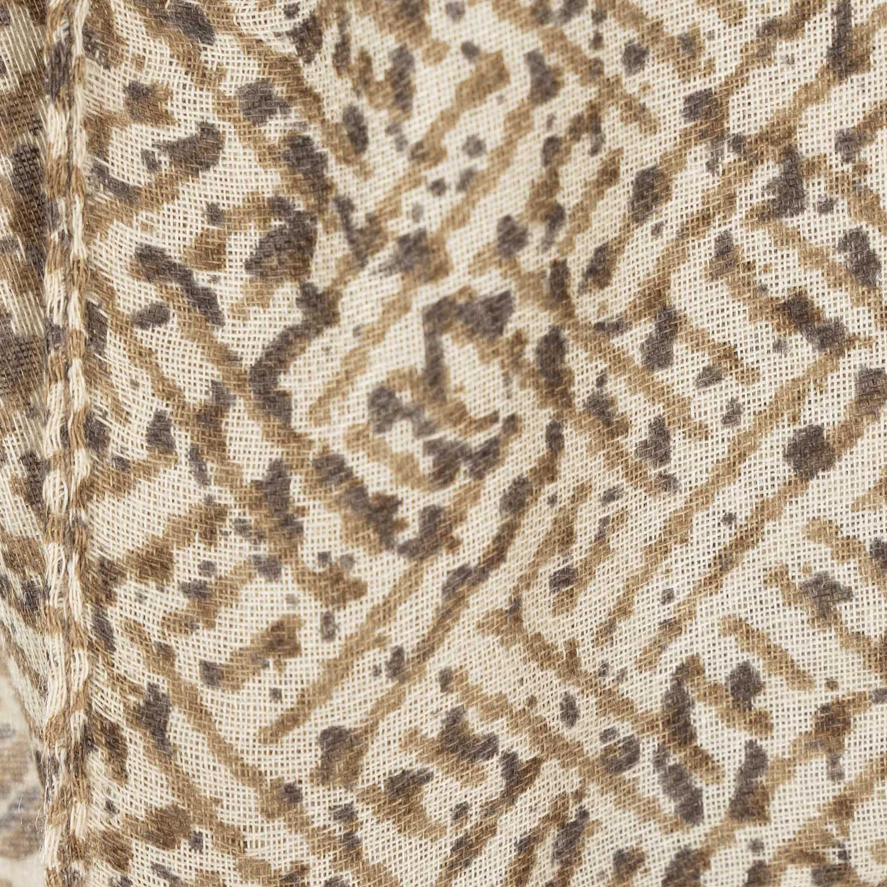 شال طرح خطی-زنانه-39251734-کرم/قهوه ای-F